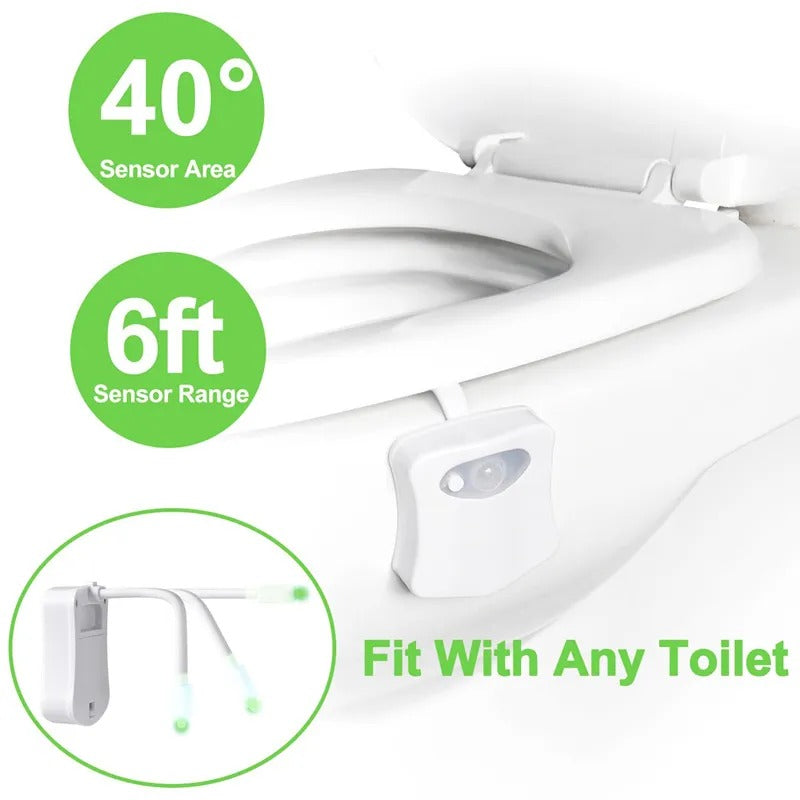 Smart PIR Motion Sensor Toilet Seat Night Light