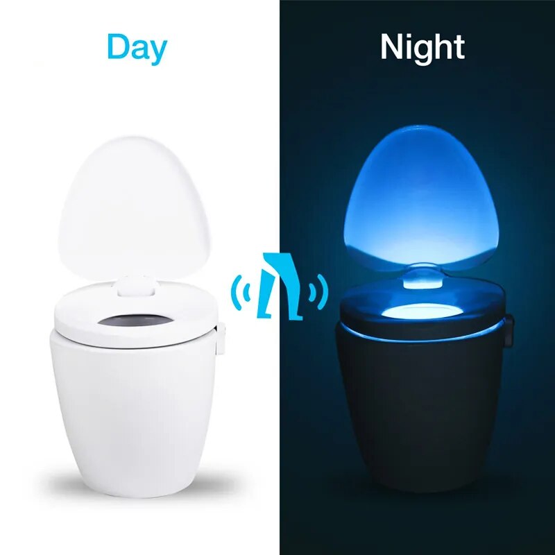 Smart PIR Motion Sensor Toilet Seat Night Light