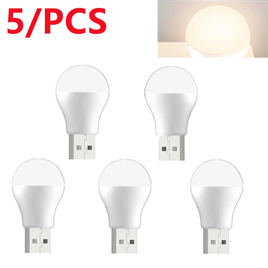 5 Pcs USB LED Night Light