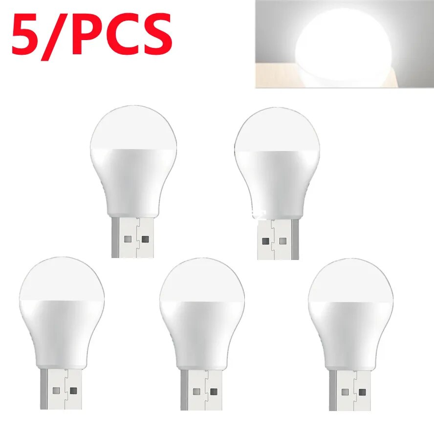 5 Pcs USB LED Night Light